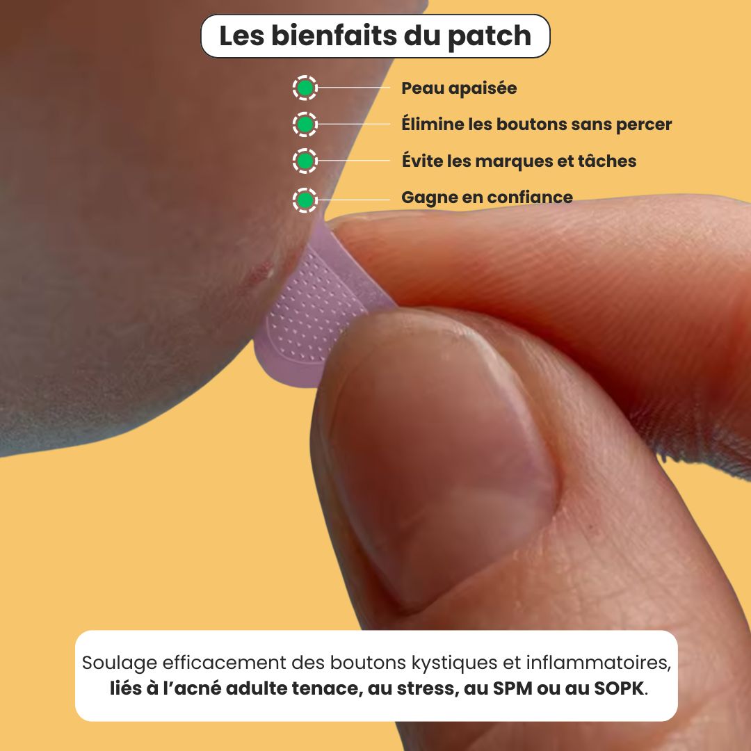 Patch micro-aiguilles anti-bouton express